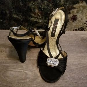 Nina high heels black with jewel's